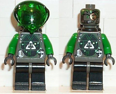 LEGO Minifigure-Insectoids: Man with logo centered & 2 silver panels-Space / Insectoids-SP024-Creative Brick Builders